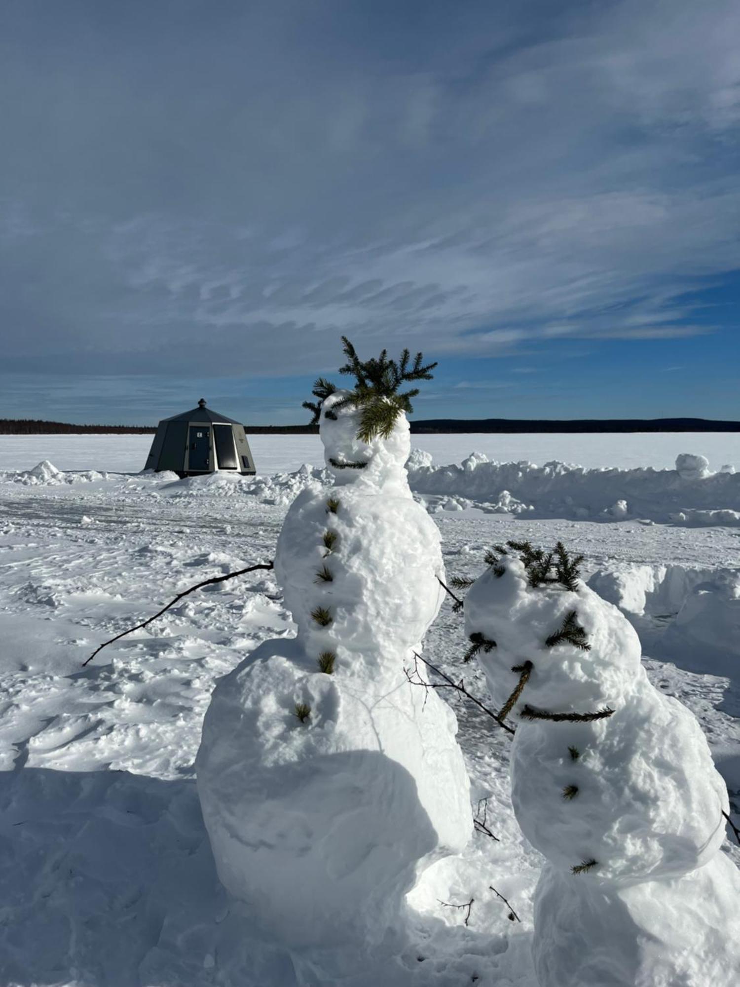 Vikajaervi Lake View Experience Igloos 로바니에미 외부 사진